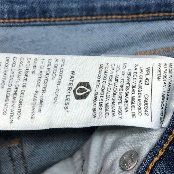 Signature Levis Heritage Boyfriend Jeans Size 6 Women Regular Fit Light Wash - Picture 5 of 13